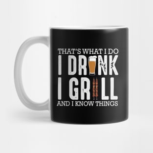 Funny Drinking And Grilling Design, Gift For Husband Mug